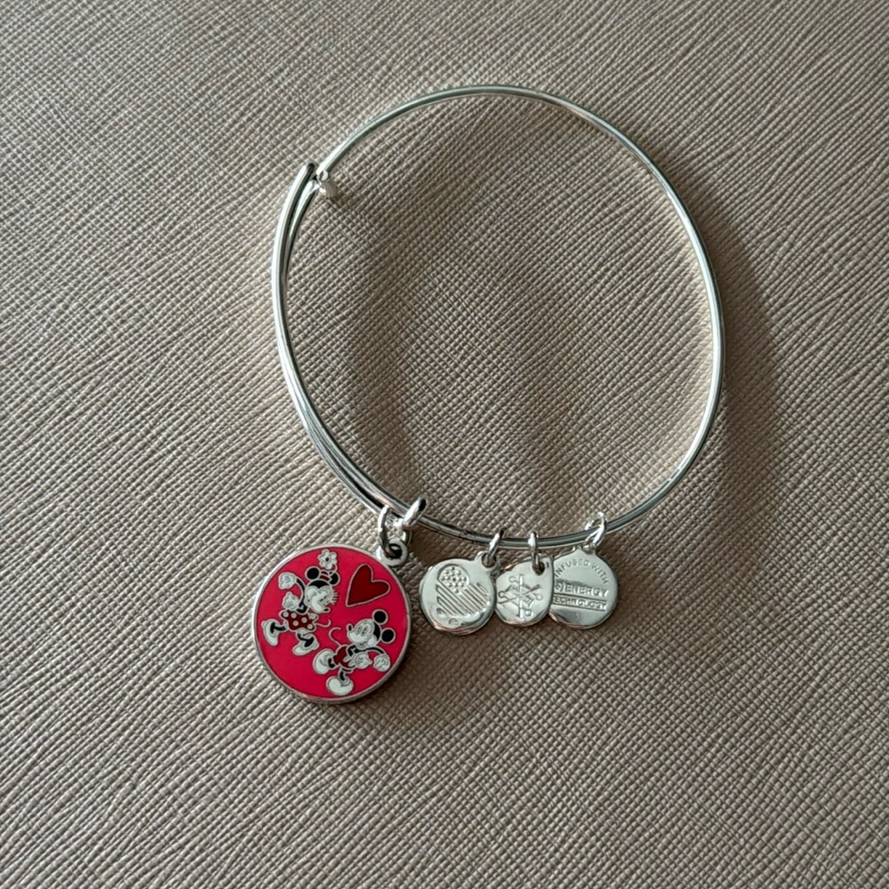 Disney Alex and Ani Valentines Mickey and Minnie Bracelet